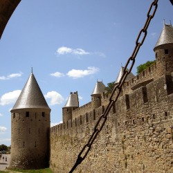 návštěva Carcassonne Hrad a cimbuří